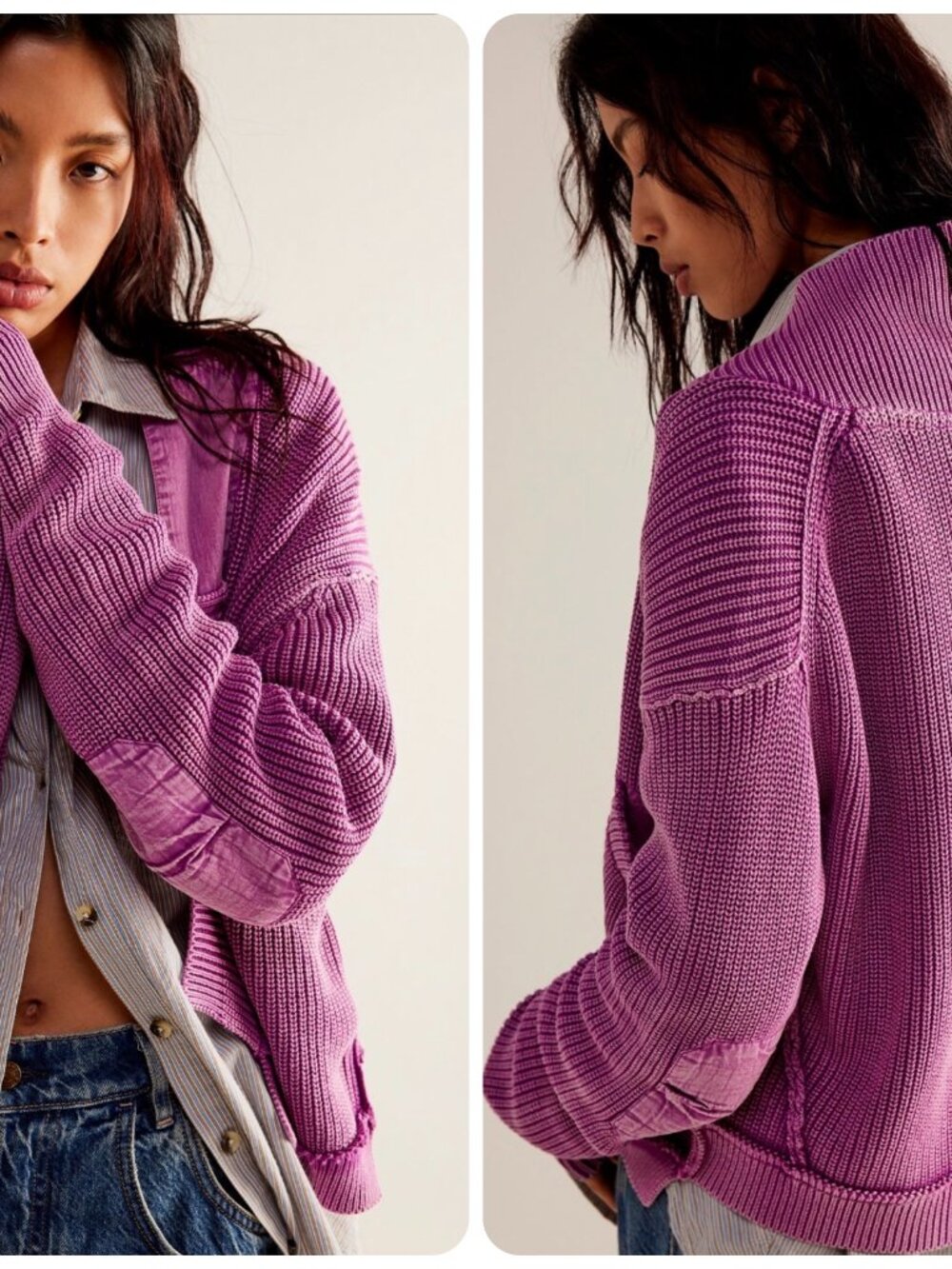 Free People We The Free Worn Thru Surplus Cardi - Bijou